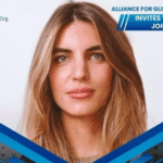 Camila Saab photo in a poster for the webinar. Photo: FreeAlexSaab.org.