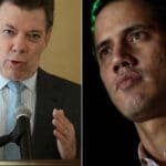 Featured image: Former Colombian president Juan Manuel Santos (left) and former deputy Guaidó (right). Photo by Ultimas Noticias.