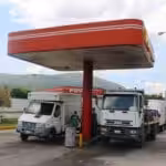Lines of cars waiting at a gas station in Caracas, Venezuela. File photo