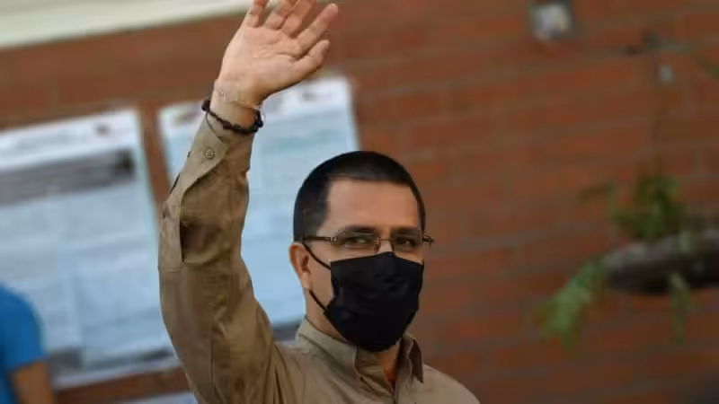 PSUV candidate Jorge Arreaza after casting his vote last Sunday, January 9. Photo: BBC News.