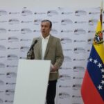 Venezuelan Minister for Petroleum, Tareck El Aissami in press conference. Photo: PDVSA
