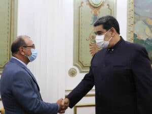 Governor Garrido and Maduro meeting in Miraflores. Photo: Prensa Presidencial.