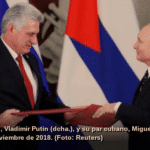 Featuted image: Cuban president, Miguel Díaz-Canel (on right) and Russian president, Vladimir Putin in Moscow, November 2. Photo: Reuters. 