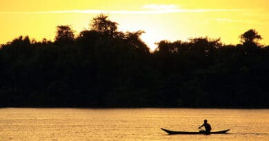 Sunset at the Orinoco Delta National Park, Venezuela. Photo: Prensa Latina