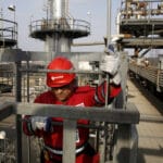 PDVSA oil worker in a Venezuelan refinery. Photo: Carlos Garcia Rawlins/ REUTERS.