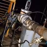 Gasoline stealing contraption applied to El Palito Refinery pipeline.