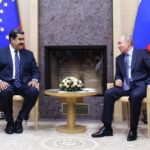 President Nicolas Maduro (left) in a meeting with President Putin during Maduro's last visit to Russia in October 2019.  File photo.