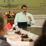 President Nicolas Maduro in the Miraflores Palace, Tuesday, February 2022. Photo: Presidential Press.