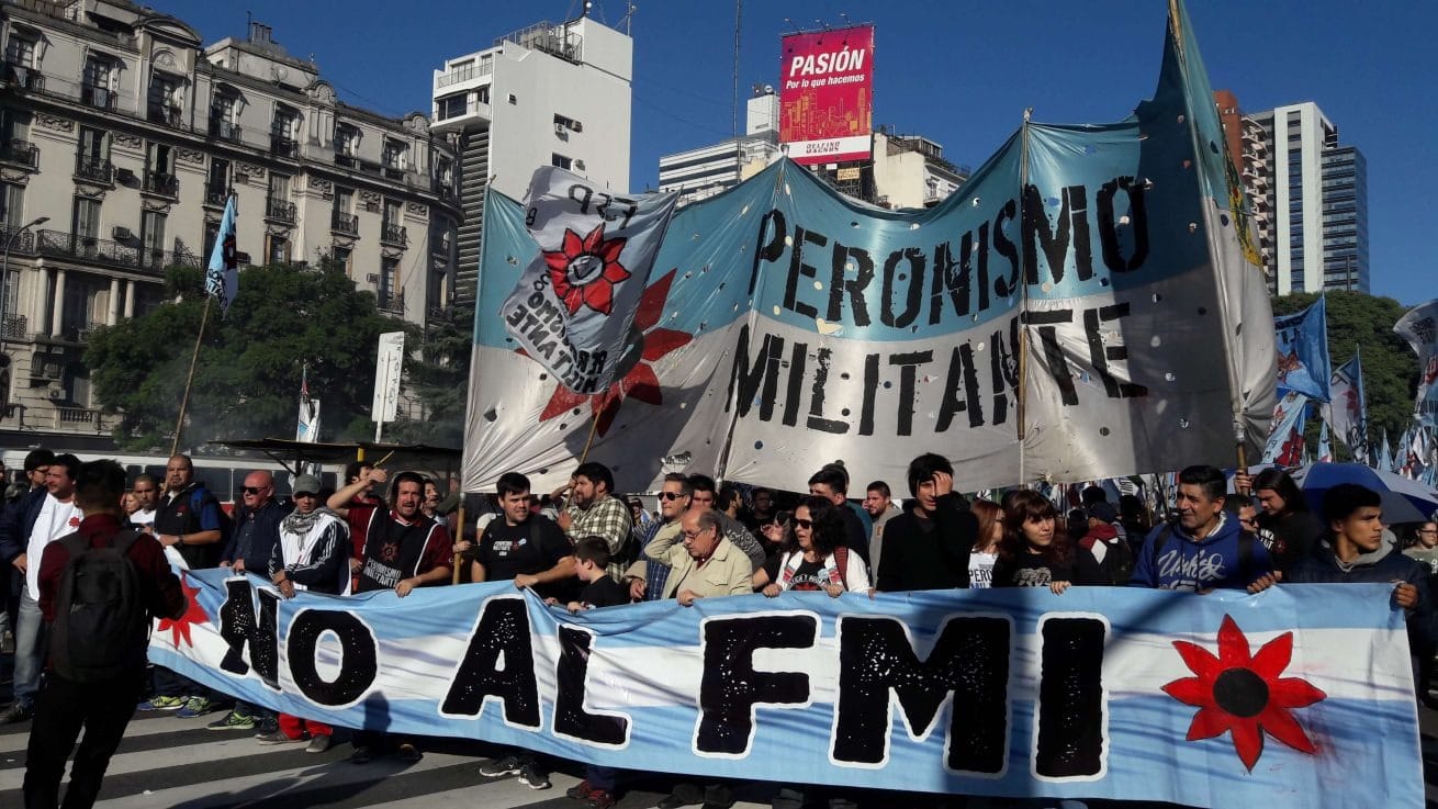 Demonstration against the IMF in Buenos Aires, on May 25, 2021. Photo: Gaston Neck (Wikimedia)