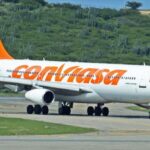 An Airbus 300 belonging to the Venezuelan airline Conviasa. Photo: HispanTV.