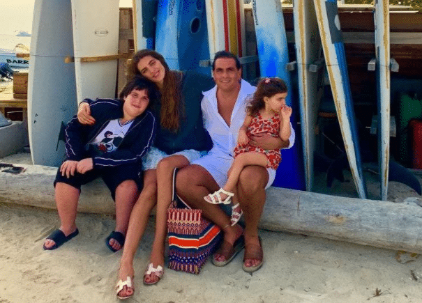 Camila Fabri and Alex Saab with two of their children, Jad and Mariam. Photo: Twitter/@CamillaFSaab