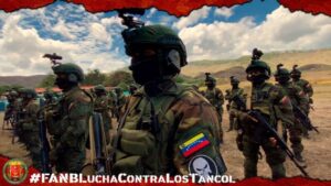 Featured image: Venezuelan special forces patrol the Colombian border to prevent the incursion of violent Colombian paramilitaries. Photo: Twitter / @TVFANB.