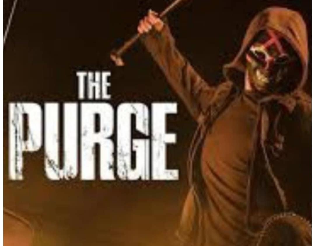 Poster from Hollywood's violent move The Purge. File photo.