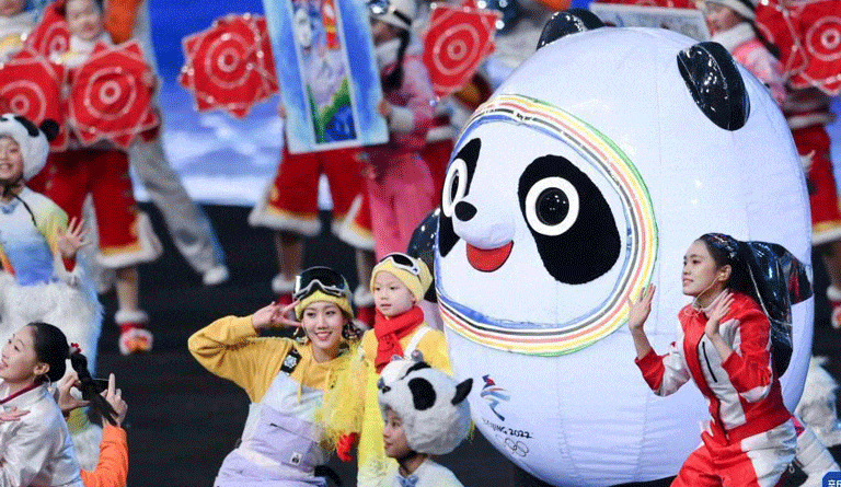 The Opening Ceremony of the 2022 Winter Olympics in Beijing, China. Photo: Twitter/@PlasenciaFelix