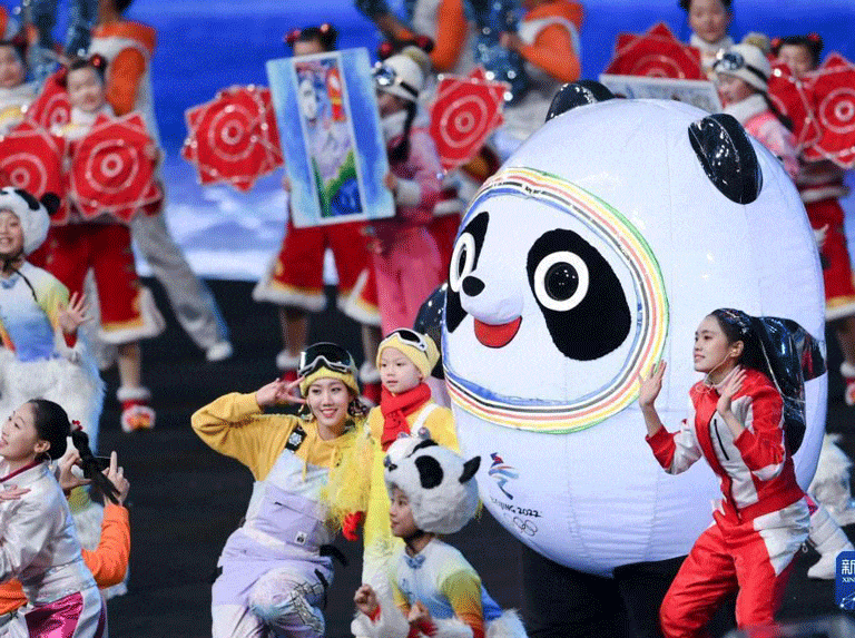 The Opening Ceremony of the 2022 Winter Olympics in Beijing, China. Photo: Twitter/@PlasenciaFelix