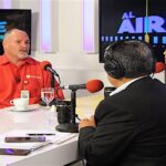 Manuel Paez during an interview at VTV. Photo: VTV.