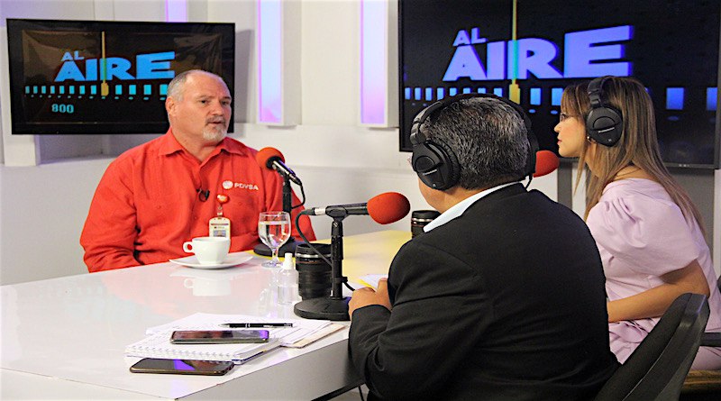 Manuel Paez during an interview at VTV. Photo: VTV.