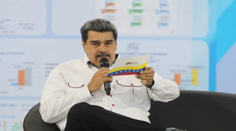 Venezuelan President during a televised working meeting this Thursday, February 10. Photo: VTV.