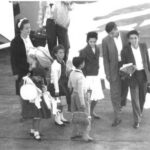 A group of Cuban children arrive at the Miami Airport in 1961, as part of the Peter Pan Operation. Photo: Barry University Archives