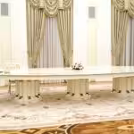 French President Emmanuel Macron met Russian President Vladimir Putin at the Kremlin, Moscow, on February 7, 2022. Photo: Presidency of the Russian Federation handout