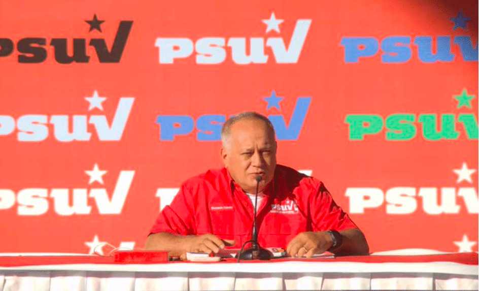 First Vice President of PSUV, Diosdado Cabello, asserted that corruption will be rooted out from the country. Photo: Twitter/@PartidoPSUV