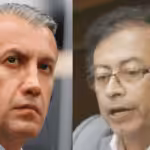 Venezuelan Sectorial Vice President for Economy and Oil, Tareck El Aissami (left) and Colombian presidential candidate Gustavo Petro (Right). Photo: RedRadioVE
