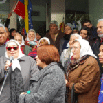 The Mothers of the Plaza de Mayo issue their statement in support of Venezuela and President Maduro. Photo: Prensa Madres