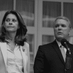 Vice President of Colombia, Marta Lucía Ramírez (left) and president Ivan Duque (right). File photo.
