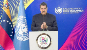 Venezuelan president Nicolas Maduro in his speech at the 49th Regular Session of the UN Human Rights Council. Photo: Alba Ciudad.