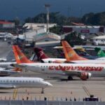 Airplanes at the Simon Bolivar airport. File photo.