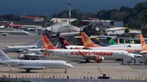 Airplanes at the Simon Bolivar airport. File photo.