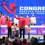Venezuelan President Nicolas Maduro during the closing ceremony of the 5th PSUV congress. Photo: Presidential Press.