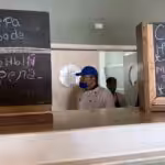 Restaurants in Margarita Island already have their menu translated to Russian. Photo: Nilole Kolster / BBC.