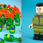Featured image: Custom LEGO of Molotov cocktails (L) and figure of Ukrainian President Volodymyr Zelensky (R) as portrayed by mainstream media in the campaign to present Zelensky as a statesman and romanticized an alleged Ukrainian resistance. Photo: Citizen Brick.