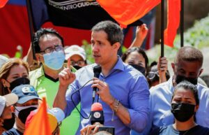 Venezuelan former deputy Juan Guaido speaks to few supporters as he takes part in an event called "Save Venezuela," in Maiquetia, Venezuela February 19, 2022. REUTERS/Leonardo Fernandez Viloria/File Photo.