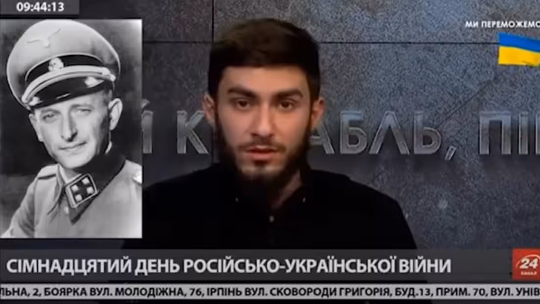 Screenshot of the controversial video featuring Fakhrudin Sharafmal calling for the killing of Russian children. Photo: RedRavioVE.