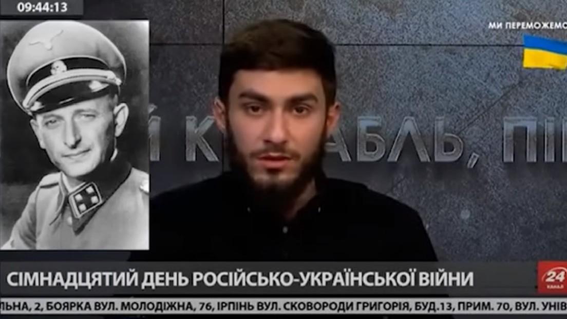 Screenshot of the controversial video featuring Fakhrudin Sharafmal calling for the killing of Russian children. Photo: RedRavioVE.