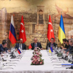 New round of peace talks took place between Russian and Ukrainian officials in Turkey, Tuesday, March 29. Photo: Cem Ozdel / Anadolu Agency via Getty Images.