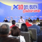 President Nicolás Maduro held a meeting with governors of 19 states and mayors of the 40 largest cities of Venezuela. Photo: Presidential Press