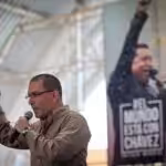 Jorge Arreaza during his recent campaign for governor in Barinas state. File photo.