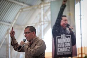 Jorge Arreaza during his recent campaign for governor in Barinas state. File photo.