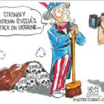 Featured image: A cartoon by Carlos Latuff.