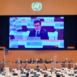 Venezuela's UN representative Héctor Constant Rosales participated at a presentation by the UN High Commissioner on Human Rights. Photo: Twitter/@h_constant