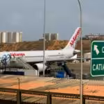 An Air Europa jet at the Simon Bolivar international airport. File photo.