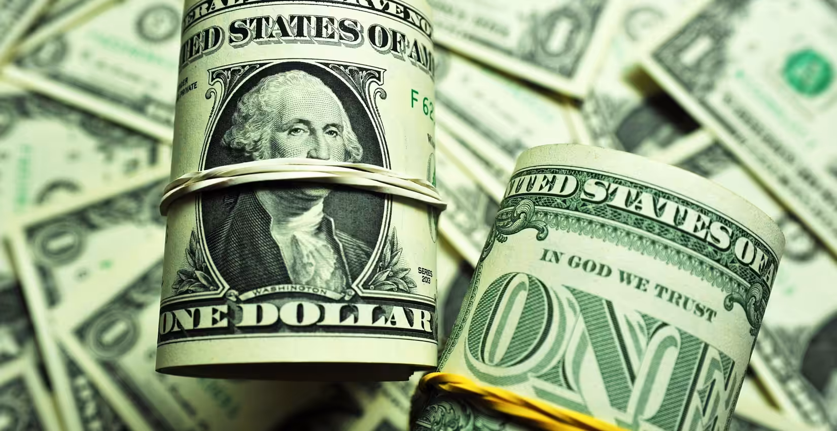 US dollar bills, the principal currency of exchange in international trade and transactions. File photo.