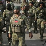 Around 450 extremists of various nationalities, most of them veterans of the terrorist group Hayat Tahrir al-Sham, have left Idlib, Syria, and gone to Ukraine to fight against Russian troops. Photo: Al-Mayadeen