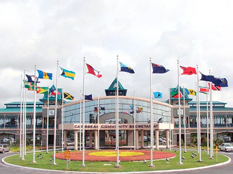 The CARICOM Secretariat building in Georgetown, Guayana. File photo.