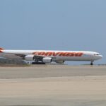 Conviasa Airbus 300-600 at the Simon Bolivar international airport. File photo.