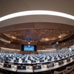 A wide view of the room of the high level meeting of the 49th regular session of the UN Human Rights Council in Geneva, March 2, 2022. Photo: UN/Jean Marc Ferré