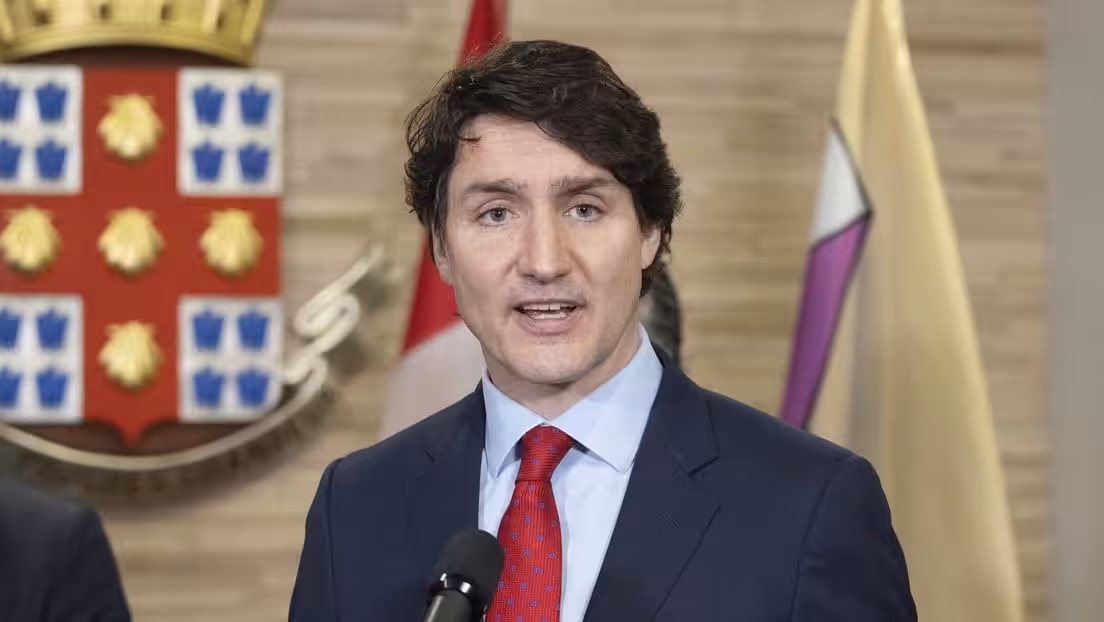 Canadian Prime Minister Justin Trudeau, Laval, Canada, on April 13, 2022. Photo: Keystone Press Agency/www.globallookpress.com.